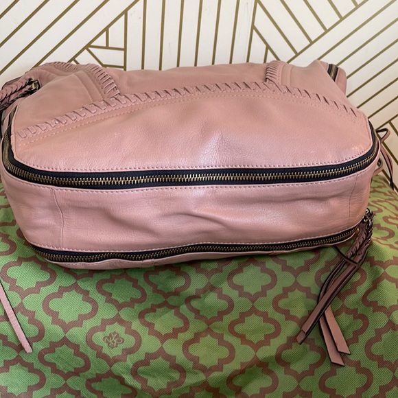 Oryany pink leather hobo bag w/tassel - Picture 4 of 7
